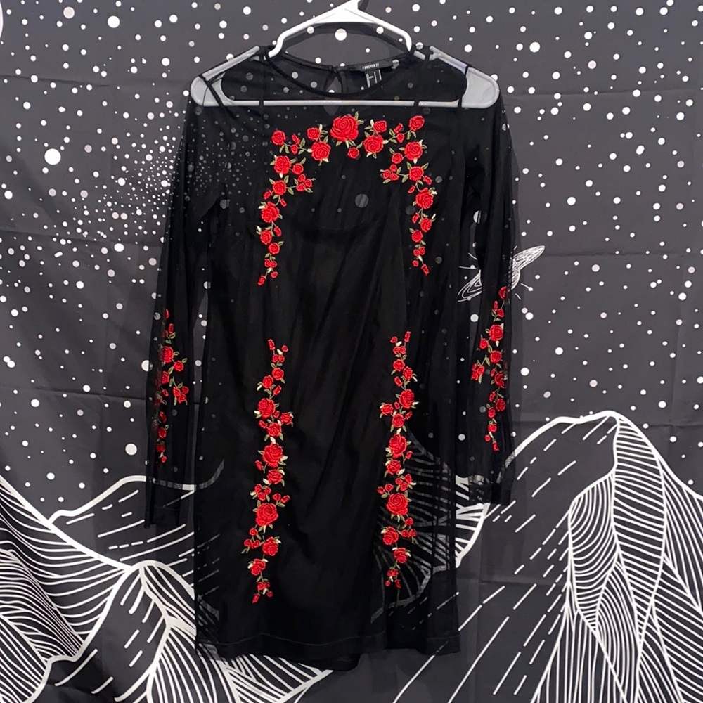 SHEER ROSE 🌹 DRESS